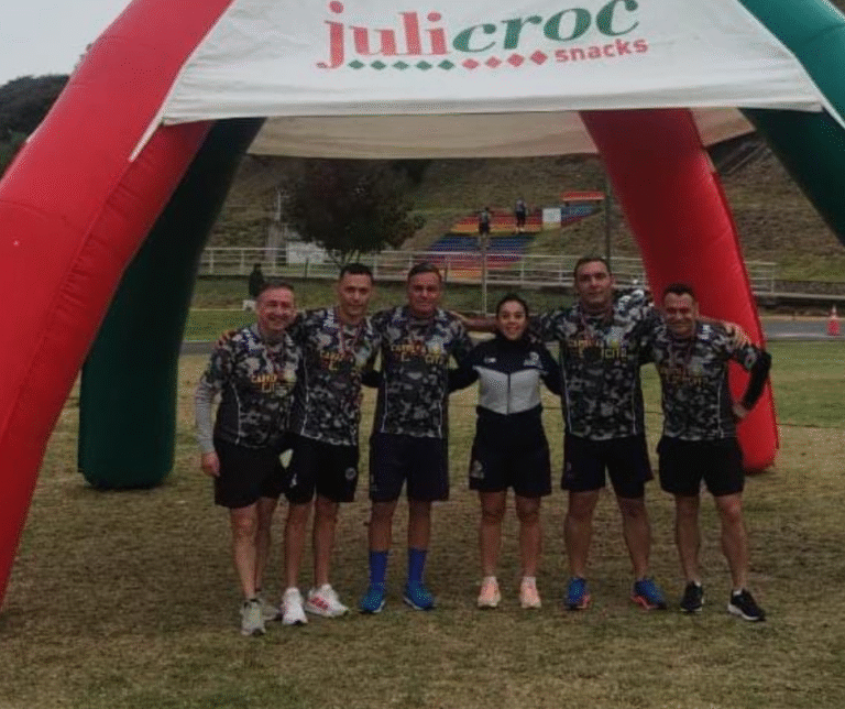 Miguel Basaldua compitió en la Maratón del Día del Ejército Argentino